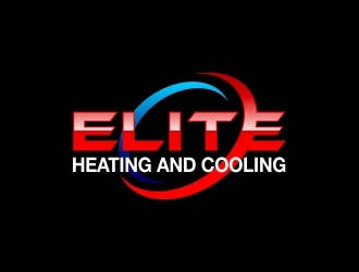 Elite heating and cooling logo design by lj.creative