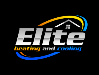 Elite heating and cooling logo design by ingepro