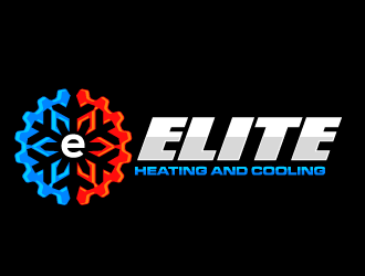 Elite heating and cooling logo design by Ultimatum