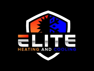 Elite heating and cooling logo design by jaize