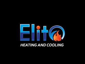 Elite heating and cooling logo design by samuraiXcreations