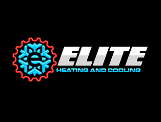 Elite heating and cooling logo design by Ultimatum