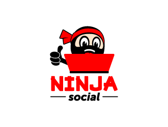Social Ninja logo design by lestatic22