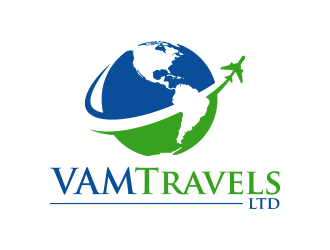 VAM Travels Ltd logo design by lexipej