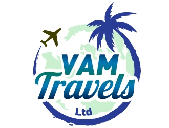 VAM Travels Ltd logo design by MonkDesign
