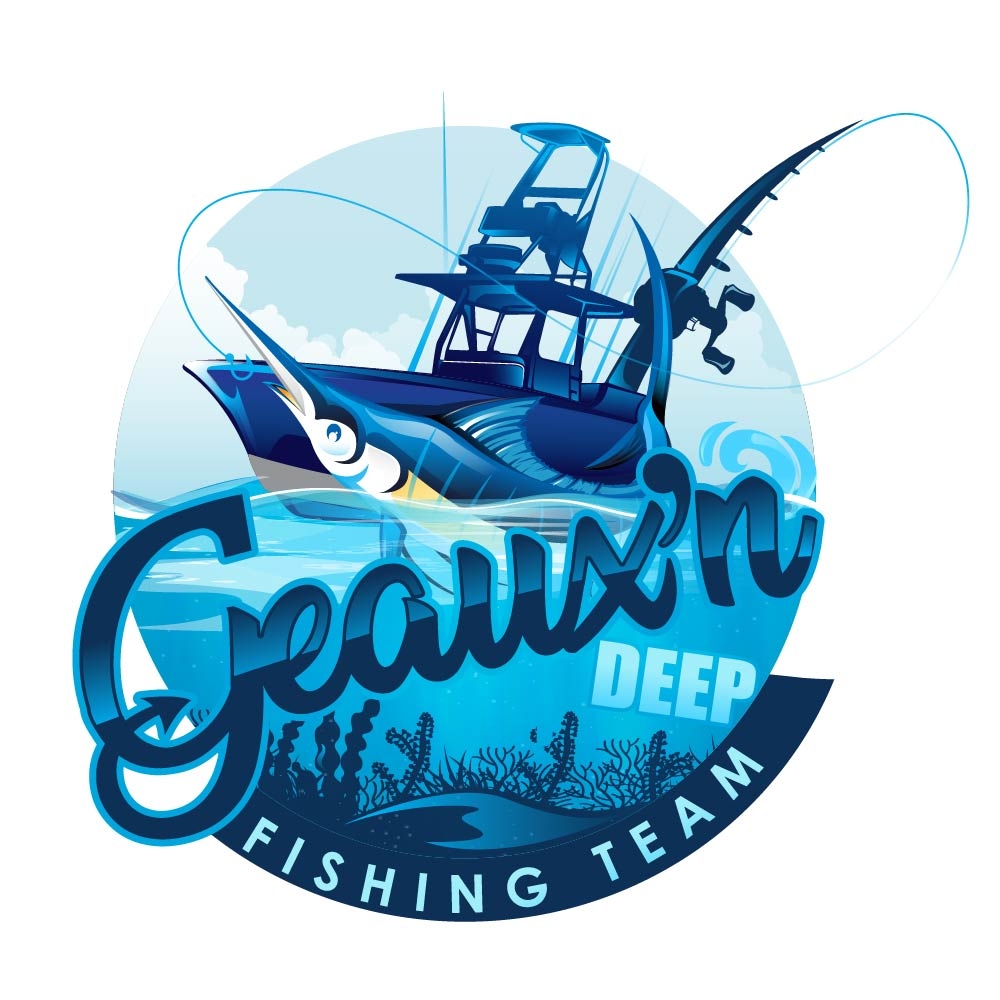 Geauxn Deep Fishing Team logo design by dorijo