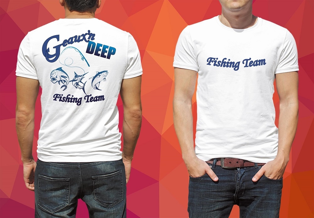 Geauxn Deep Fishing Team logo design by bulatITA