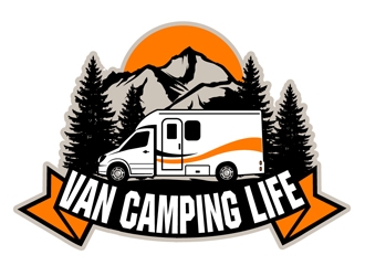 Van Camping Life logo design by DreamLogoDesign