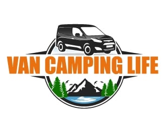 Van Camping Life logo design by ElonStark