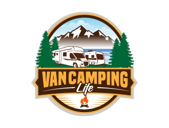 Van Camping Life logo design by jaize