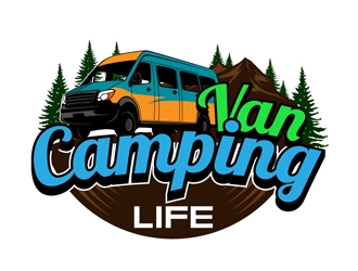 Van Camping Life logo design by DreamLogoDesign