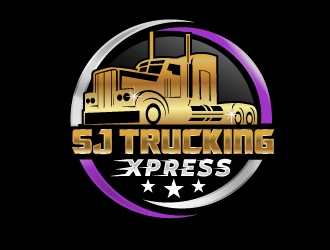 SJ Trucking Xpress logo design by NikoLai