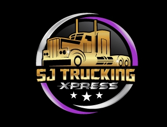 SJ Trucking Xpress logo design by NikoLai