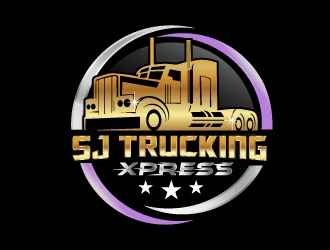 SJ Trucking Xpress logo design by NikoLai