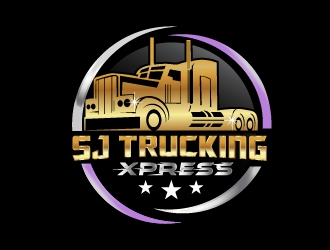 SJ Trucking Xpress logo design by NikoLai