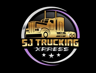 SJ Trucking Xpress logo design by NikoLai