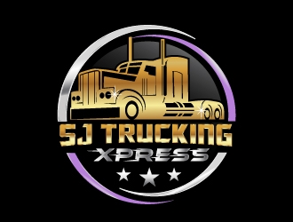 SJ Trucking Xpress logo design by NikoLai