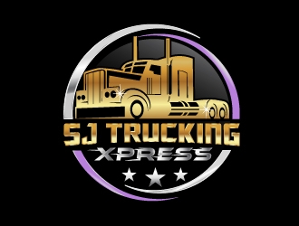 SJ Trucking Xpress logo design by NikoLai