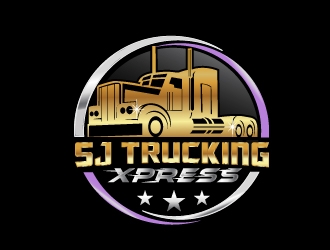 SJ Trucking Xpress logo design by NikoLai