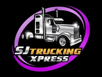 SJ Trucking Xpress logo design by daywalker