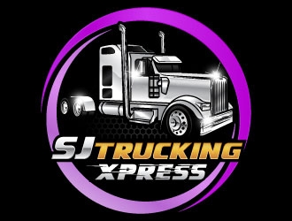 SJ Trucking Xpress logo design by daywalker