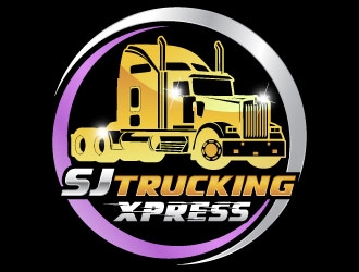 SJ Trucking Xpress logo design by daywalker