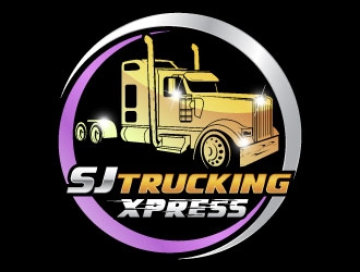 SJ Trucking Xpress logo design by daywalker