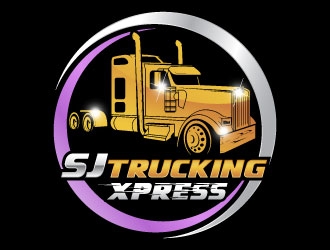 SJ Trucking Xpress logo design by daywalker