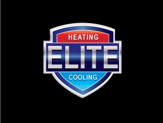 Elite heating and cooling logo design by cookman