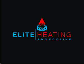 Elite heating and cooling logo design by bricton