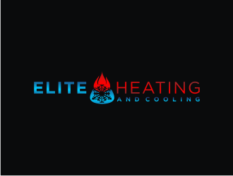 Elite heating and cooling logo design by bricton