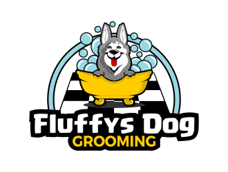 Fluffys Dog Grooming  logo design by SmartTaste