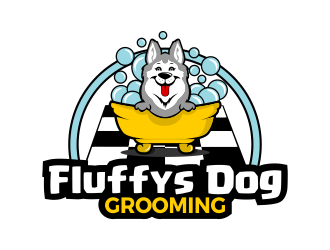 Fluffys Dog Grooming  logo design by SmartTaste