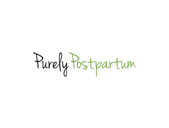 Purely Postpartum logo design by johana