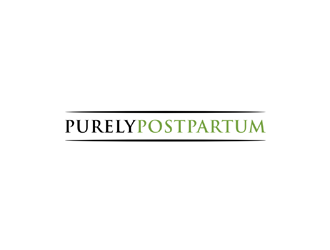 Purely Postpartum logo design by johana