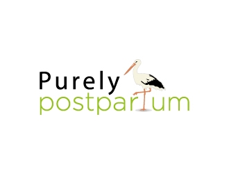 Purely Postpartum logo design by MUSANG