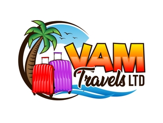 VAM Travels Ltd logo design by DreamLogoDesign