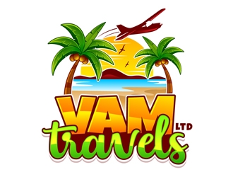 VAM Travels Ltd logo design by DreamLogoDesign