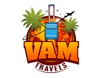 VAM Travels Ltd logo design by DreamLogoDesign