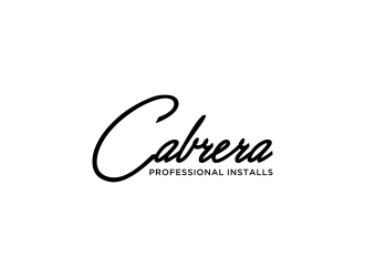 Cabrera Professional Installs  logo design by salis17