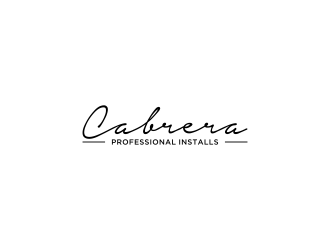 Cabrera Professional Installs  logo design by salis17