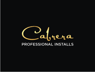 Cabrera Professional Installs  logo design by mbamboex