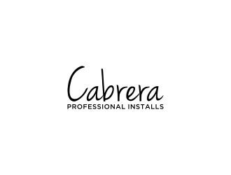 Cabrera Professional Installs  logo design by salis17
