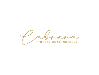 Cabrera Professional Installs  logo design by bricton