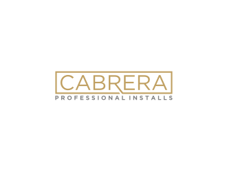 Cabrera Professional Installs  logo design by bricton