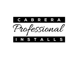 Cabrera Professional Installs  logo design by Bunny_designs