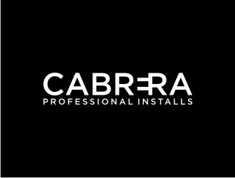 Cabrera Professional Installs  logo design by asyqh