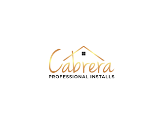 Cabrera Professional Installs  logo design by johana