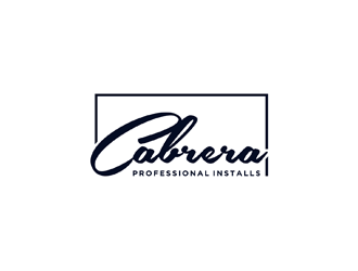 Cabrera Professional Installs  logo design by KQ5