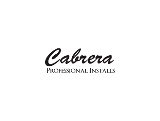 Cabrera Professional Installs  logo design by Greenlight